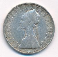 Olaszország 1958R 500L Ag "Kolumbusz hajói" T:2,2- patina, kis karc Italy 1958R 500 Lire A...