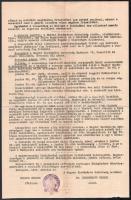 1935 Ötnapos kerékpáros körverseny programja és térképe 2 lapon