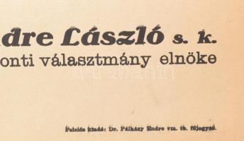 1939 Endre László, későbbi nyilas államtitkár, pest-megyei alispán rendelete, a zsidótörvény végreha...
