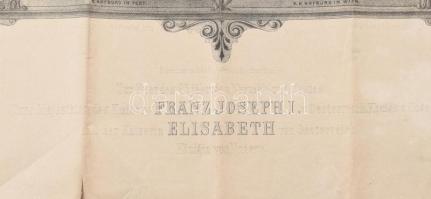1879 Ferenc József és Erzsébet királyné 25. házassági évfordulója alkalmából készült és a királyi cs...