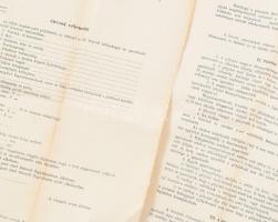 cca 1922 Pályázati hirdetmény az m. kir. örkényi honvéd altisztképző és nevelő intézet I. évfolyamáb...