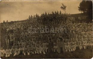 1913 Liberec, Reichenberg; Osztrák-magyar katonák csoportja / Austro-Hungarian K.u.K. military, group of soldiers. photo (EM)