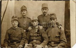 Osztrák-magyar katonák csoportja / WWI Austro-Hungarian K.u.K. military, group of soldiers. photo (EM)