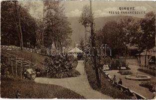1906 Vihnye, Vihnyefürdő, Kúpele Vyhne; Felső park részlet / park (EK)