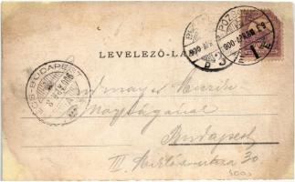 1900 Pozsony, Pressburg, Bratislava; Gruss aus Audorf (bei Pressburg) Karl Rudolf Gastwirth, Rudolf&...