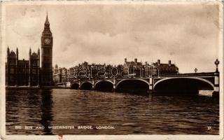 London, Big Ben and Westminster Bridge (EK)