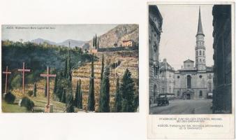 ~55 db régi képeslap, főleg külföldi városképek sok Ausztriával, jobbakkal