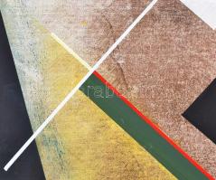 Koppány Attila (1947-): K16. Akril, vászon. Jelezve balra lent, a hátoldalon autográf felirattal. Fa...