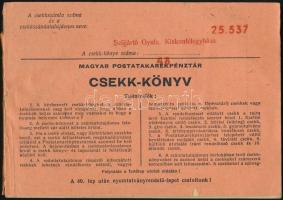 cca 1920 Magyar Posta Takarékpénztár komplett csekkönyv