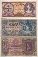 1930-1989. 6db klf forint, pengő bankjegy T:III