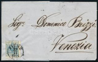 1852 9kr HP IIIa levélen "FIUME" - "VENEZIA"