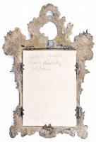 cca 1910-1920 Üchtritz-Amade grófné báró Bánhidy Stefánia esküvői fotója, rendkívül dekoratív, üvege...