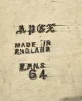 Angol ezüstözött sótartó és mustártartó, jelzett, hibátlan, m: 6-9cm