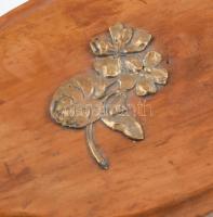 2 db antik fadoboz, kopásokkal, sérülésekkel, 1880 körül, 19x12, 22x29 cm