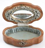 2 db antik fadoboz, kopásokkal, sérülésekkel, 1880 körül, 19x12, 22x29 cm