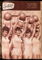 1965-1966 Sportélet c. folyóirat I. és II. évfolyamának számai egybekötve (nem teljes évfolyamok)