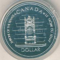 Kanada 1977. 1$ Ag "Ezüst jubileum" T:P eredeti speciális díszdobozban, katalógus külön em...