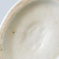 Gorka Iparművészeti Vállalatos váza. Mázas kerámia, kézzel festett, minimális kopással, m: 16 cm