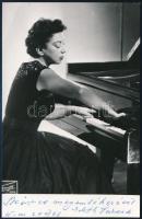 Farnadi Edit/Edith (1911-1973) zongorista, pedagógusó dedikált fotója