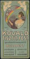 cca 1910-1920 Kovald tisztít, fest számolócédula