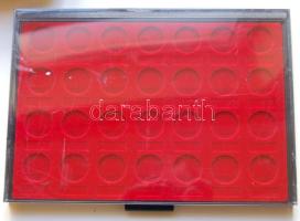 KABE használt éremtartó tálca, 28 férőhellyel, 28mm átmérőjű érmékhez