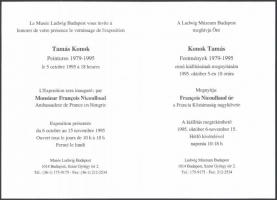 Konok. Kiállítási katalógus. Bp., 1995, Ludwig Múzeum. Több nyelven. Benne a művész, Konok Tamás műv...