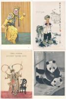 4 db MODERN kínai képeslap / 4 modern Chinese postcards