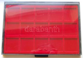 KABE használt éremtartó tálca, 15 férőhellyel, 50x50mm