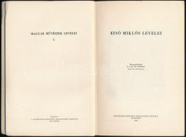 Izsó Miklós levele. Összegyűjtötte és sajtó alá rendezte: Soós Gyula. Magyar Művészek Levelei I. Bp....