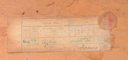 Hatvani Perlusz Gyula (1896-1944): Havas táj, 1943. Pasztell, papír, jelzett, üvegezett fakeretben, ...