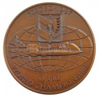 1987. Szeged 1987 - 0 350 World Championship egyoldalas bronz emlékérem (60mm) T:1- ph