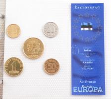 "Európa utolsó pénzei" gyűrűs érmetartó album, benne "Európa utolsó pénzei" váku...