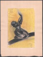 Galambos Margit (?-?): 4 db női alaktanulmány, 1923 körül. Vegyes technika, papír, papírra kasírozva...