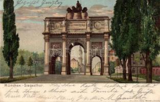 Munich Triumph arch litho (b)