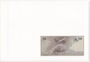 Litvánia 1991. 10L felbélyegzett borítékban, bélyegzéssel T:I Lithuania 1991. 10 Litu in envelope wi...
