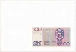 Belgium 1978-81. 100Fr felbélyegzett borítékban, bélyegzéssel T:I Belgium 1978-81. 100 Francs in env...