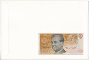 Észtország 1991. 5K felbélyegzett borítékban, bélyegzéssel T:I 
Estonia 1991. 5 Krooni in envelope ...