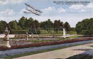 Schleißheim garden with airplane