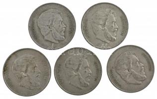 1947. 5Ft Ag "Kossuth" (5x) T:2- patina Adamo F8.1