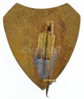 ~1900. "ÉDOSZ Közp.-i (Központi) Énekkar 1889" aranyozott, zománcozott Br jelvény (21,5mm)...