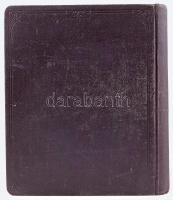 cca 1900 Fogorvos kezelés nyilvántartó könyve. 17-298. számozott oldallal, Korabeli egészvászon köté...