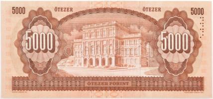 1990. 5000Ft "H 72905658" nyomdai papírráncokkal T:I,I- hullámos papír Adamo F49