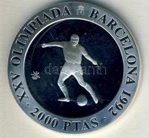 Spanyolország 1990. 2000P Ag "Olimpia - Labdarúgás" T:PP