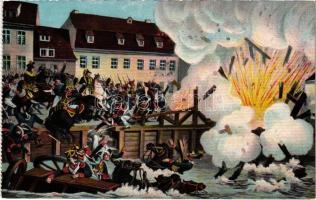 Die Sorengung der Elsterbrücke am 19. Oktober / Napoleonic Wars
