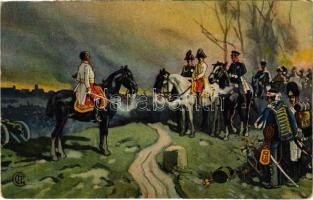 Die Volkerschlacht 1813. Die drei Monarchen auf dem Monarchenhügel / Battle of Leipzig