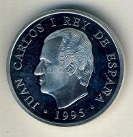 Spanyolország 1995. 1000P Ag "Olimpia - láng, futó" hologramos T:PP