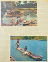 Kis modern képeslap gyűjtemény egy volt francia nagykövet hagyatékából: Szenegál és Brazilia 44 képeslap kb a 80-as évekből, albumban