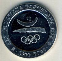 Spanyolország 1990. 2000P Ag "Olimpia-szimbólum" T:PP