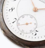 Ezüst (Ag) A. Lange & Söhne Glashütte zsebóra, jelzett szerkezet. Jelzett, működő, de tisztításr...