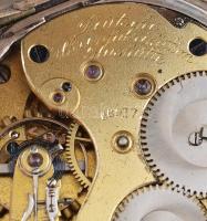 Ezüst (Ag) A. Lange & Söhne Glashütte zsebóra, jelzett szerkezet. Jelzett, működő, de tisztításr...